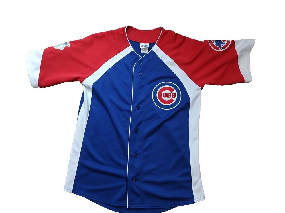 Vintage Majestic Chicago Cubs Jersey. Patches No Name on Back Sz M